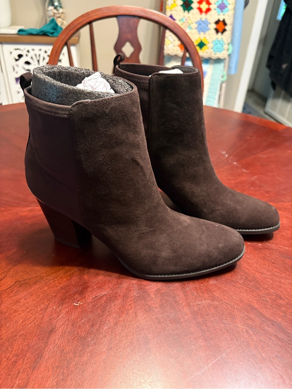 Marc Fisher Frenchie Boot | Dark Brown Suede Bootie